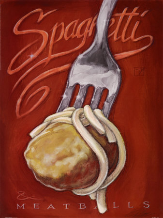 Spaghetti And Meatballs by Darrin Hoover Pricing Limited Edition Print image