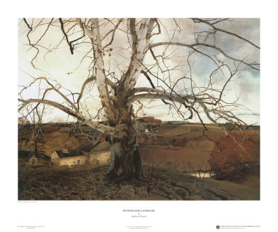 Pennsylvania Landscape, 1941 by Andrew Wyeth Pricing Limited Edition Print image