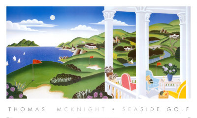 Seaside Golf by Thomas Mcknight Pricing Limited Edition Print image