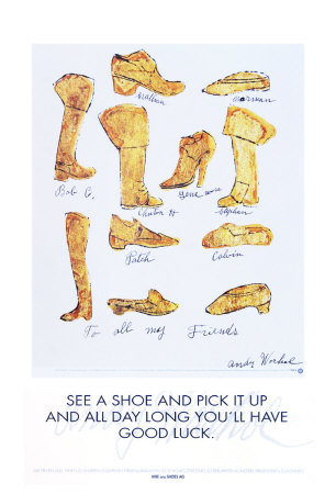 Shoes, 1957 by Andy Warhol Pricing Limited Edition Print image