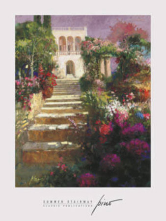 Summer Stairway by Daeni Pino Pricing Limited Edition Print image