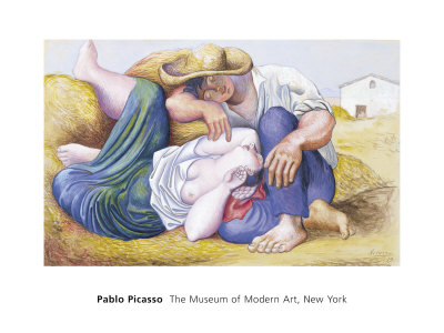 Sleeping Peasants, 1919 by Pablo Picasso Pricing Limited Edition Print image