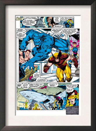 X-Men #1 Group: Beast, Wolverine And Psylocke by Jim Lee Pricing Limited Edition Print image