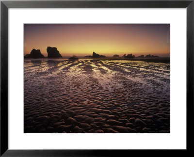 Bandon Beach And Sunset Afterglow, Bandon Beach State Park, Oregon, Usa by Adam Jones Pricing Limited Edition Print image