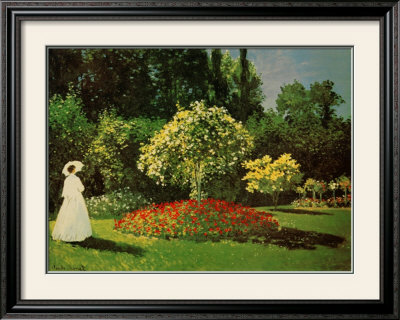Lady In A Garden by Claude Monet Pricing Limited Edition Print image