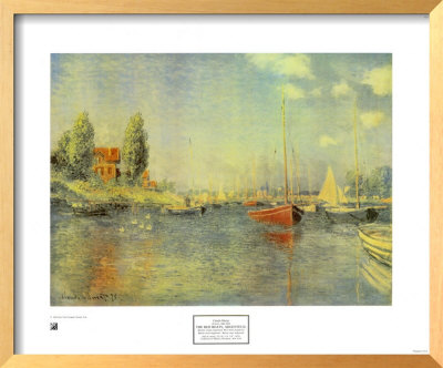 The Red Boats by Claude Monet Pricing Limited Edition Print image