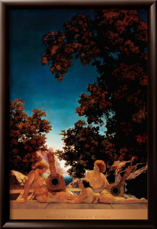 Lute Players by Maxfield Parrish Pricing Limited Edition Print image