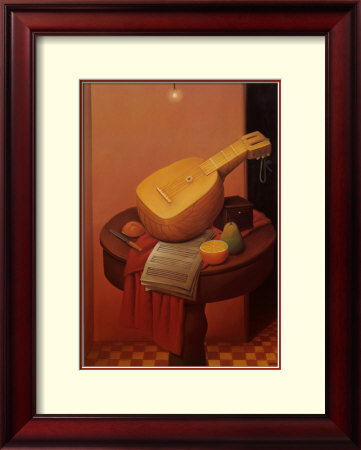 Still Life With Mandolin Limited Edition Print by Fernando Botero ...