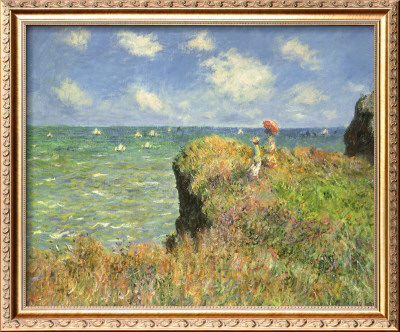 Cliff Walk At Pourville, 1882 by Claude Monet Pricing Limited Edition Print image