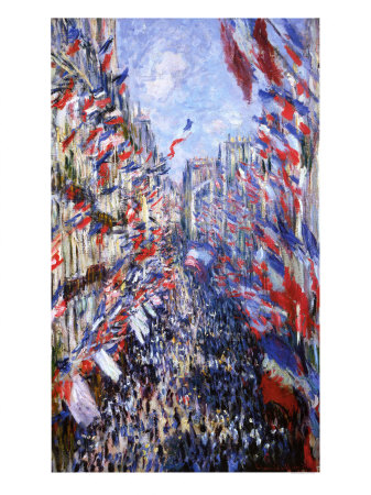 The Rue Montorgeuil, Paris, 30 June 1878 by Claude Monet Pricing Limited Edition Print image