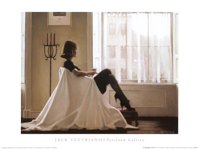 In Thoughts Of You by Jack Vettriano Pricing Limited Edition Print image