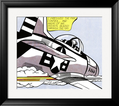 Whaam! (Panel 1 Of 2) by Roy Lichtenstein Pricing Limited Edition Print image