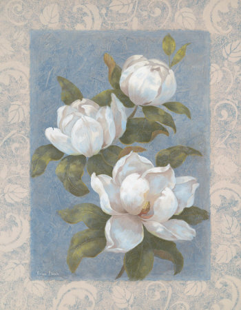 Blue Magnolias I by Vivian Flasch Pricing Limited Edition Print image