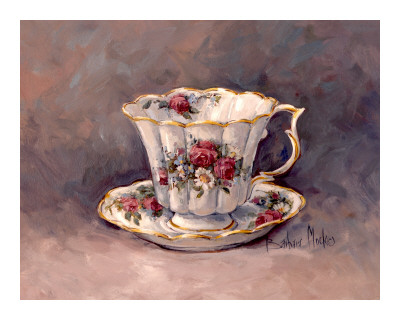 Rose Nosegay Teacup by Barbara Mock Pricing Limited Edition Print image