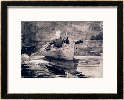 Fly Fishing, Saranac by Winslow Homer Pricing Limited Edition Print image