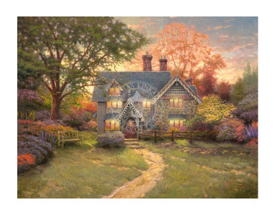 Gingerbread Cottage by Thomas Kinkade Pricing Limited Edition Print image