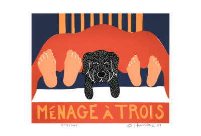 Menage A Trois by Stephen Huneck Pricing Limited Edition Print image