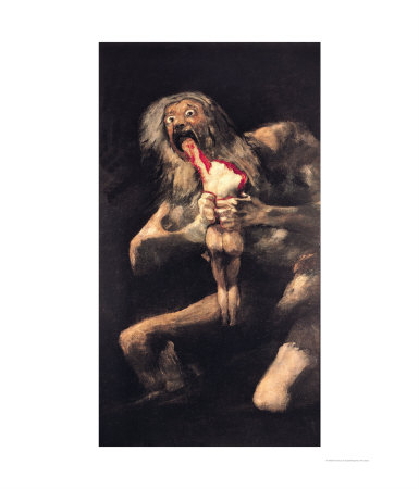 Saturn Devouring One Of His Children, 1821-23 by Francisco De Goya Pricing Limited Edition Print image