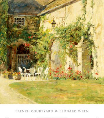 French Courtyard by Leonard Wren Pricing Limited Edition Print image