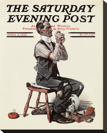 Threading The Needle by Norman Rockwell Pricing Limited Edition Print image