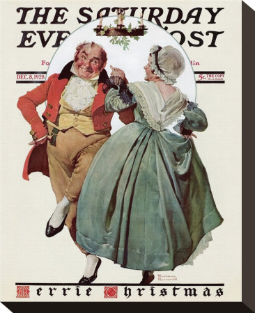 Christmas Dance by Norman Rockwell Pricing Limited Edition Print image