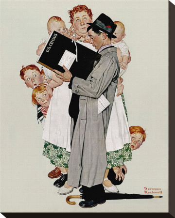 Census Taker by Norman Rockwell Pricing Limited Edition Print image