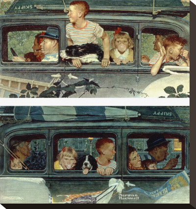 Going And Coming by Norman Rockwell Pricing Limited Edition Print image