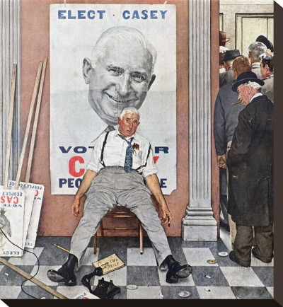 Elect Casey by Norman Rockwell Pricing Limited Edition Print image
