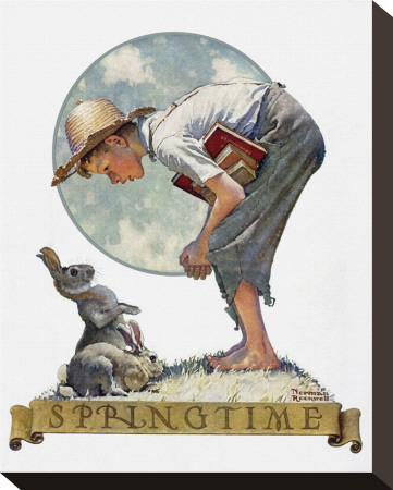 Springtime, C.1935 by Norman Rockwell Pricing Limited Edition Print image