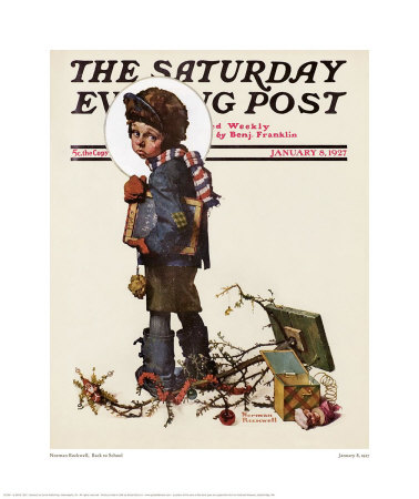 Back To School by Norman Rockwell Pricing Limited Edition Print image