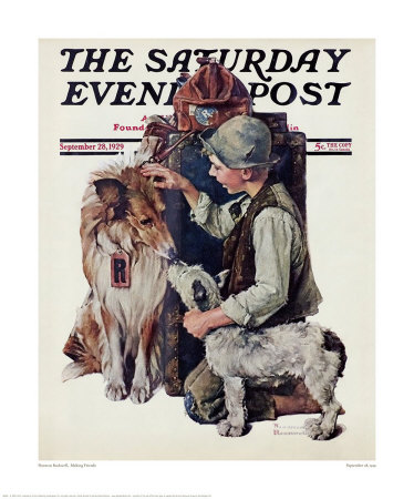 Making Friends by Norman Rockwell Pricing Limited Edition Print image