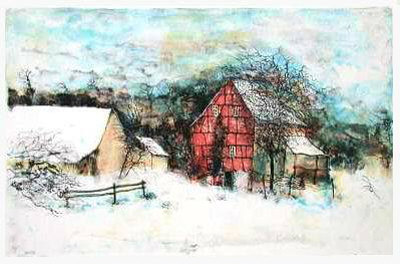 La Ferme Endormie by Bernard Gantner Pricing Limited Edition Print image