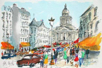 Paris, Le Pantheon by Urbain Huchet Pricing Limited Edition Print image