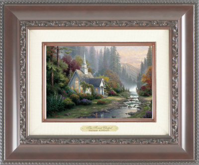 The Forest Chapel by Thomas Kinkade Pricing Limited Edition Print image