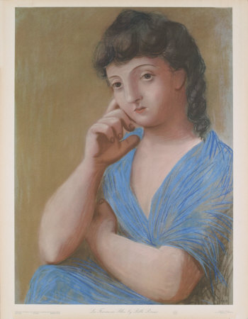 La Femme En Bleu by Pablo Picasso Pricing Limited Edition Print image