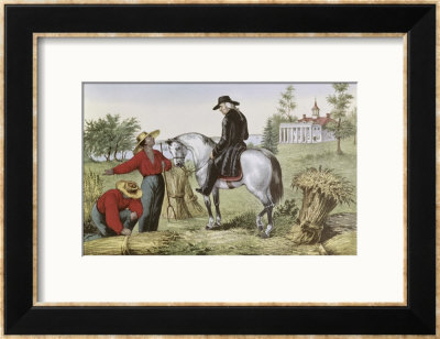 Washington At Mount Vernon by Currier & Ives Pricing Limited Edition Print image