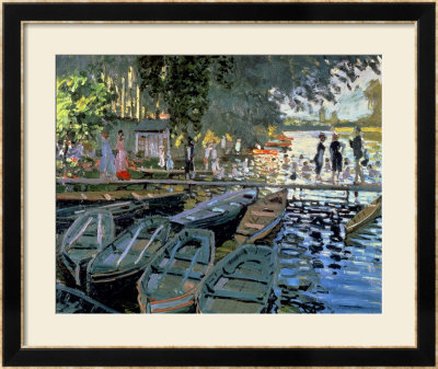 Bathers At La Grenouillere, 1869 by Claude Monet Pricing Limited Edition Print image