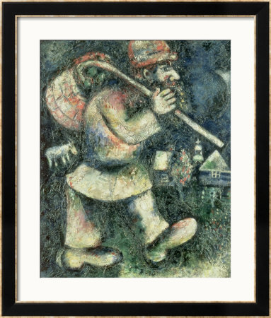 En Route (The Wandering Jew), 1924-5 by Marc Chagall Pricing Limited Edition Print image