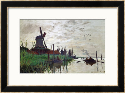 Windmill At Zaandam (Netherlands), 1871 by Claude Monet Pricing Limited Edition Print image