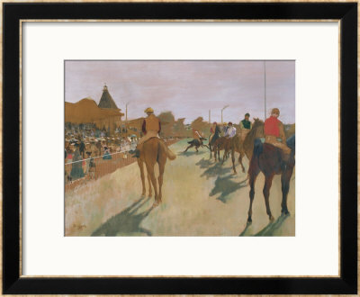 The Parade, Or Race Horses In Front Of The Stands, Circa 1866-68 by Edgar Degas Pricing Limited Edition Print image