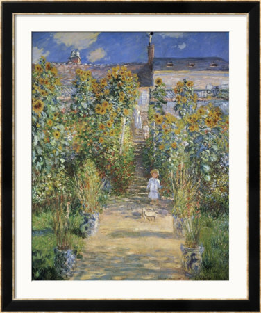 The Artist's Garden At Vetheuil by Claude Monet Pricing Limited Edition Print image