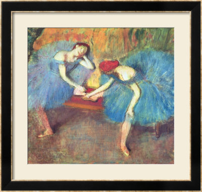 Two Dancers At Rest Or, Dancers In Blue, Circa 1898 by Edgar Degas Pricing Limited Edition Print image