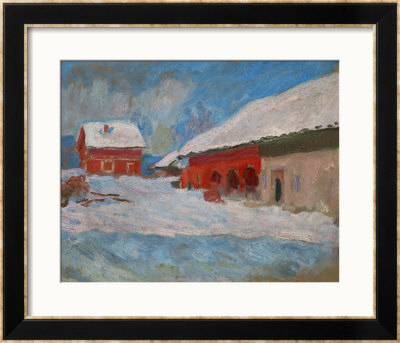 Red Houses At Bjoernegaard, Norway, 1895 by Claude Monet Pricing Limited Edition Print image