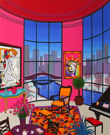 Interior With Iichtenstein by Ledan Fanch Pricing Limited Edition Print image