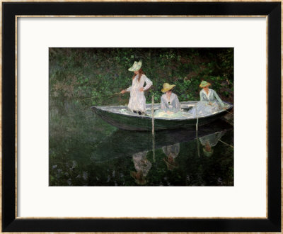 The Boat At Giverny, Circa 1887 by Claude Monet Pricing Limited Edition Print image
