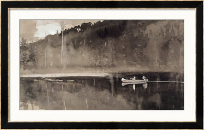 Trout Fishing, Lake St. John by Winslow Homer Pricing Limited Edition Print image