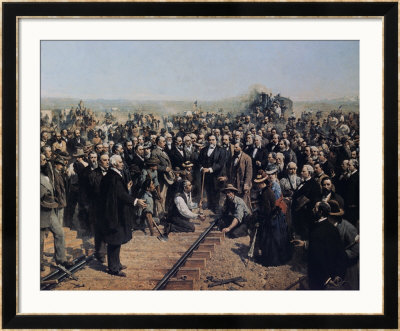 The Last Spike May 10 1869 by Thomas Hill Pricing Limited Edition Print image