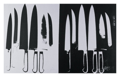 Knives, C.1981-82 (Silver And Black) by Andy Warhol Pricing Limited Edition Print image