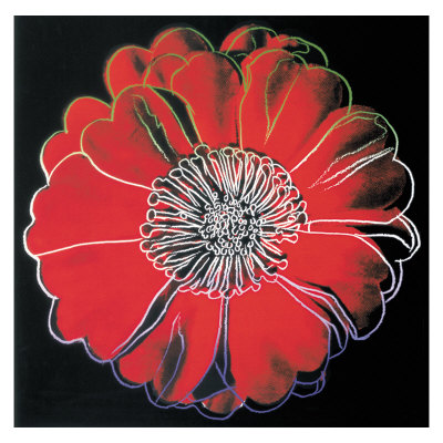 Flower For Tacoma Dome, C.1982 (Black And Red) by Andy Warhol Pricing Limited Edition Print image