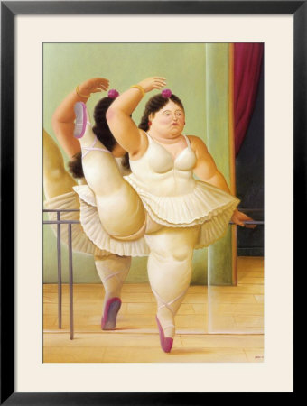 Ballerina To The Handrail by Fernando Botero Pricing Limited Edition Print image